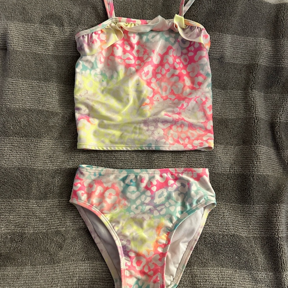 Colorful Leopard Print Bikini Set